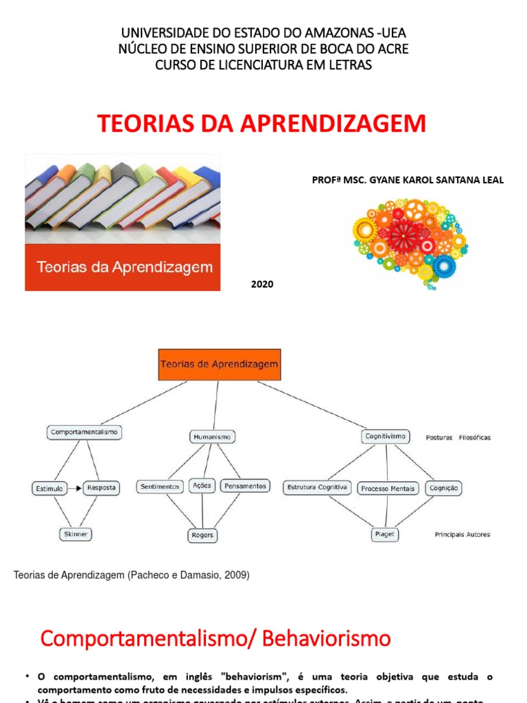 Teorias Clássicas da Aprendizagem | PDF | Behaviorismo | Psicologia