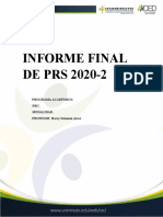 Informe Final Del Curso PRS 2020