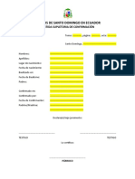 Partida Supletoria de Confirmación