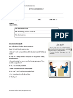 My Progress Booklet Template 