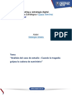 Análisis Del Caso de Estudio - Cuando La Tragedia Golpea La Cadena de Suministro