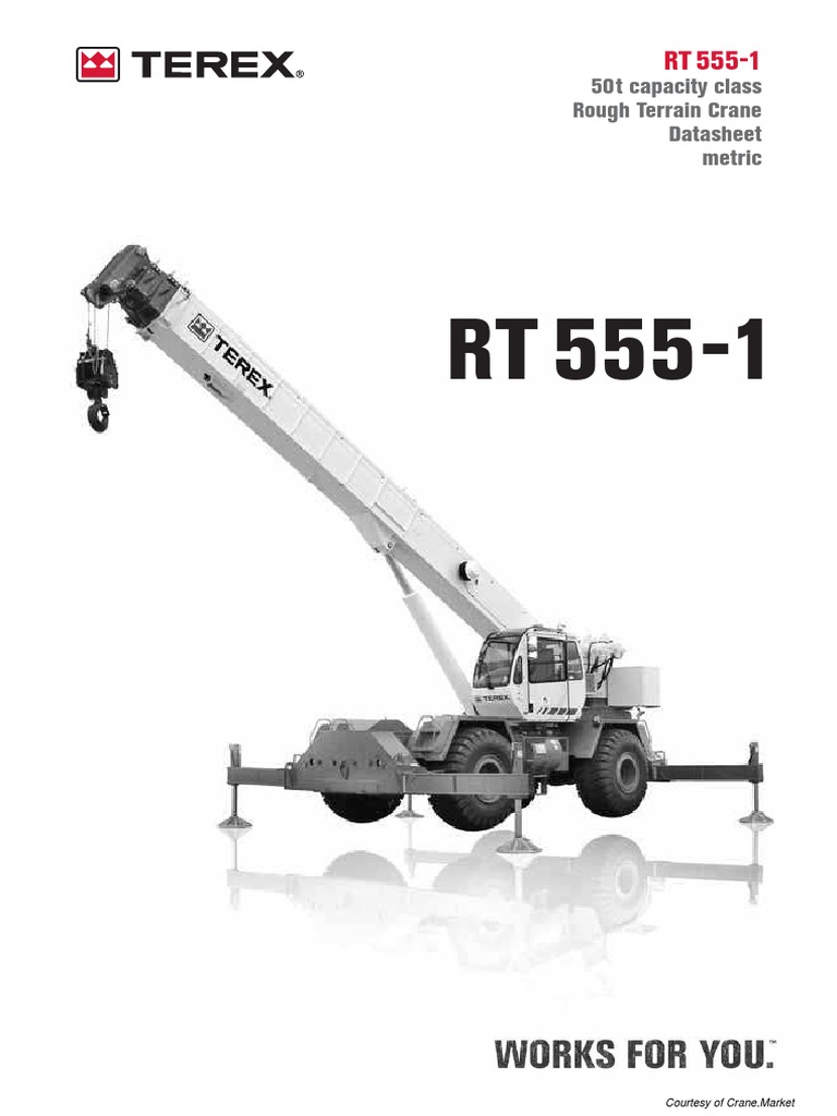 Terex RT5551 Description | PDF | Technologie des véhicules | Machine