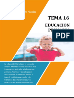 T16. Educación Primaria. Grupo Pedro Nicolás