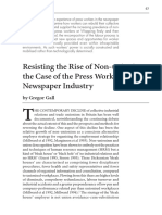 Resisting The Rise of Non-Unionism: The Case of The Press Workers in The Newspaper Industry