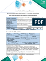 Guía de ruta y avance de ruta para la realimentación - Fase 3 - Interacción social