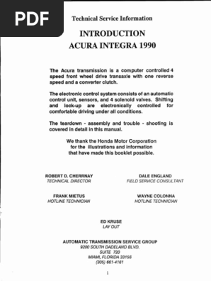 Acura Integra 1990 | PDF