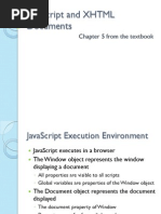 JavaScript and XHTML Documents