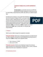 Demanda indemnización accidente trabajo