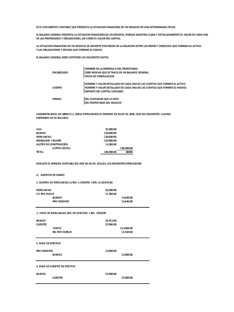 Balance General 9 | PDF | Hoja de balance | Contabilidad