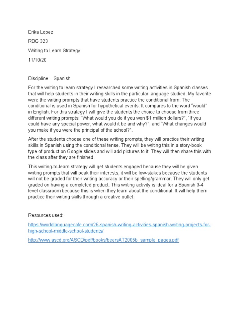 Writing To Learn | PDF