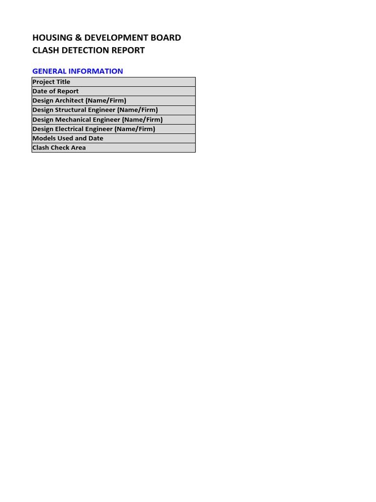 Housing Development Board Clash Report | PDF