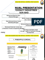 Haccp Manual Presentation: By: Foodacy Industries