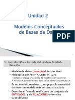 Unidad 2 Modelos conceptuales de bases de datos