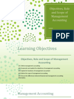 Objectives, Role and Scope of Management Accounting: Week 1