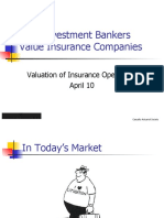 How Investment Bankers Value Insurance Companies: Valuation of Insurance Operations April 10