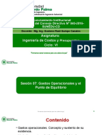 Sesión 07 Gastos Operacionales y PE