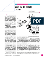 Cabrera, Mauricio. Gonzalez, Ivan. El Desmanejo de La Deuda Pública Interna. Español, 9 Páginas