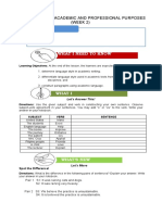 G12 ENGLISH FOR ACADEMIC AND PROFESSIONAL PURPOSES LESSON 2