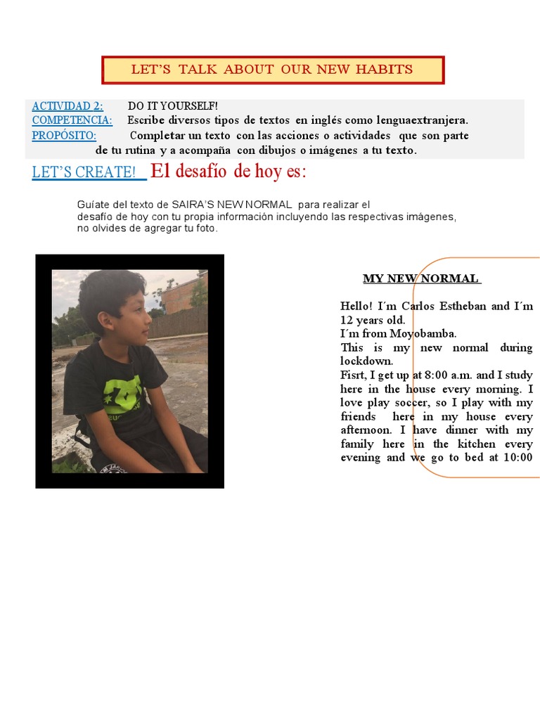 Saira's New Normal: Daily Routine | PDF