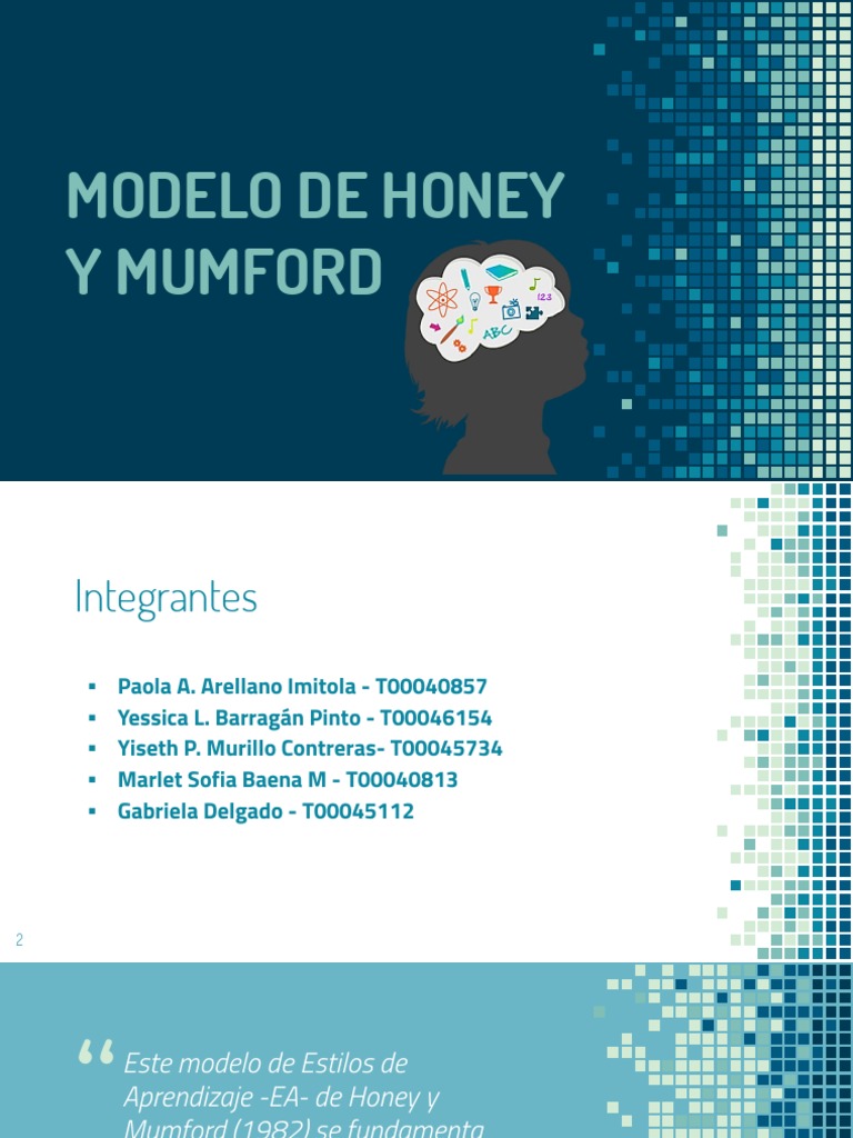 Modelo Honey y Mumford SlidesCarnival PDF | PDF | Aprendizaje ...