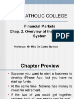Pasig Catholic College: Financial Markets Chap. 2. Overview of The Financial System
