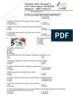 Soal Tema 4 Kelas 4 Mapel SBDP PDF