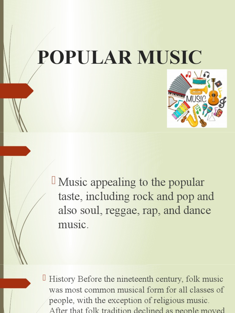 Evolution of Popular Music Trends | PDF | Rock And Roll | Rock Music