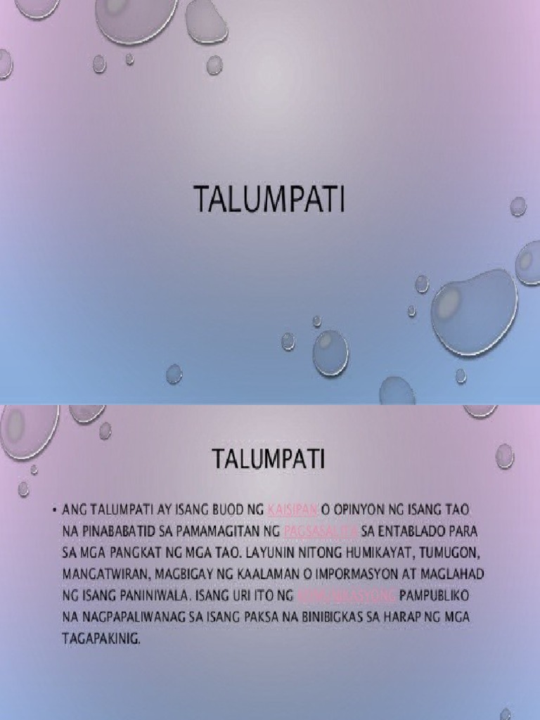 Talumpati | PDF