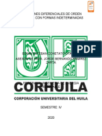 Ecuaciones Diferenciales de Orden Superior Con Formas Indeterminadas