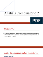 Análisis Combinatorio: Fórmulas y Ejemplos