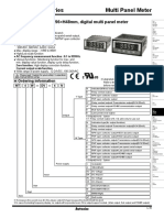 MT4Y/MT4W Series Multi Panel Meter