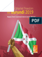 In Burundi 2019: State of Internet Freedom