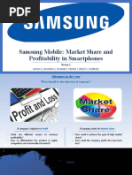 Samsung Mobile: Market Share and Profitability in Smartphones