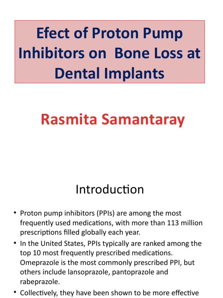 Effect of Ppi On Bone Loss Around Dental Implants | PDF | Dental ...