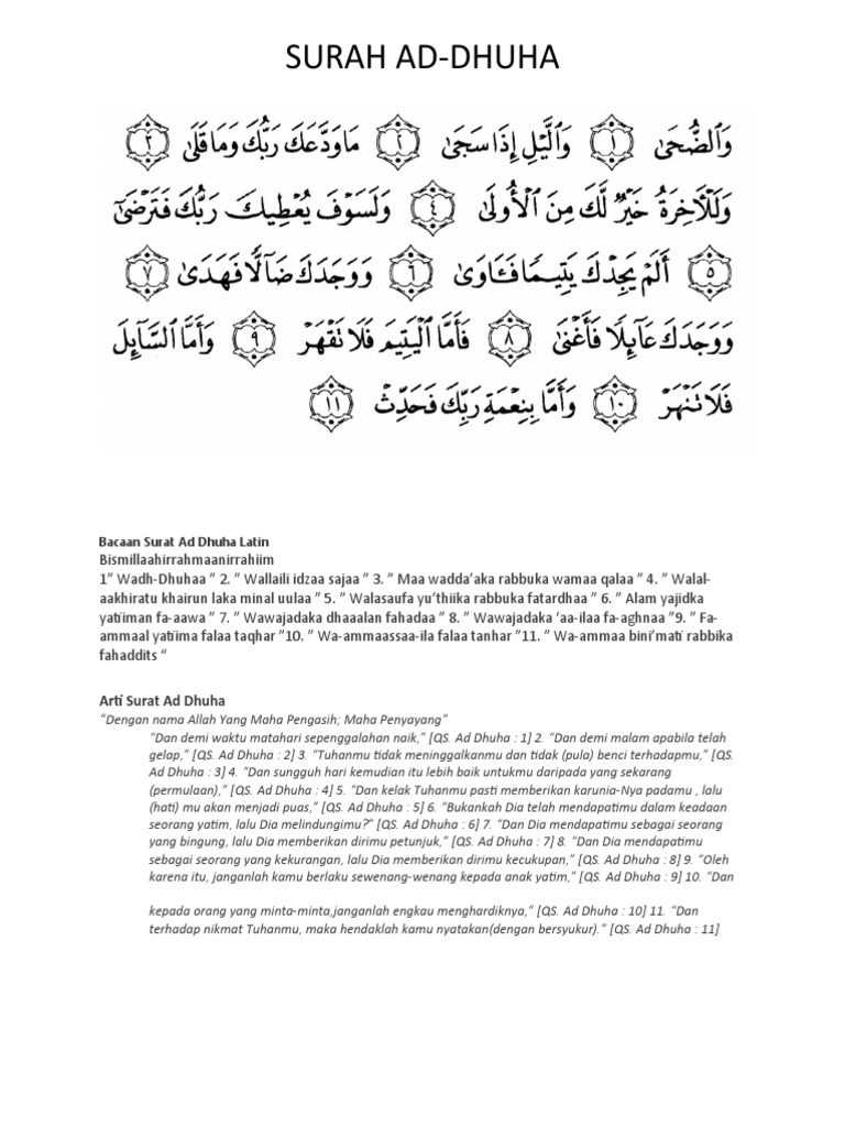 Download 99+ Contoh Surat Surat Dhuha Terbaru Gratis