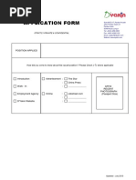 Application Form (NEW)