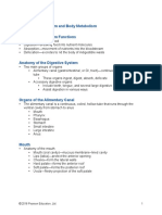 The Digestive System and Body Metabolism The Digestive System Functions