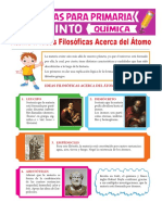 Ideas Filosóficas Acerca Del Átomo para Quinto de Primaria