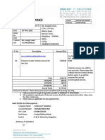 Proforma Invoice: Mr. Joseph Lewis