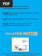 Relative Motion