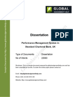Dissertation: Performance Management System in Standard Chartered Bank, UK
