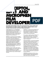 Perceptol, ID-11 AND Microphen Film Developers: Fact Sheet