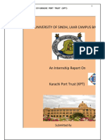 Karachi Port Trust Internship Report