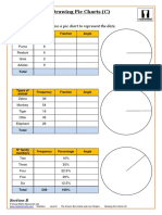 Statistics. Level 6. Pie Charts, Bar Charts and Line Graphs. Drawing Pie Charts (C) PDF
