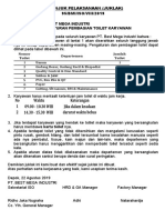 Petunjuk Pelaksanaan Pembersihan WC Karyawan Di Lantai Revisi 01