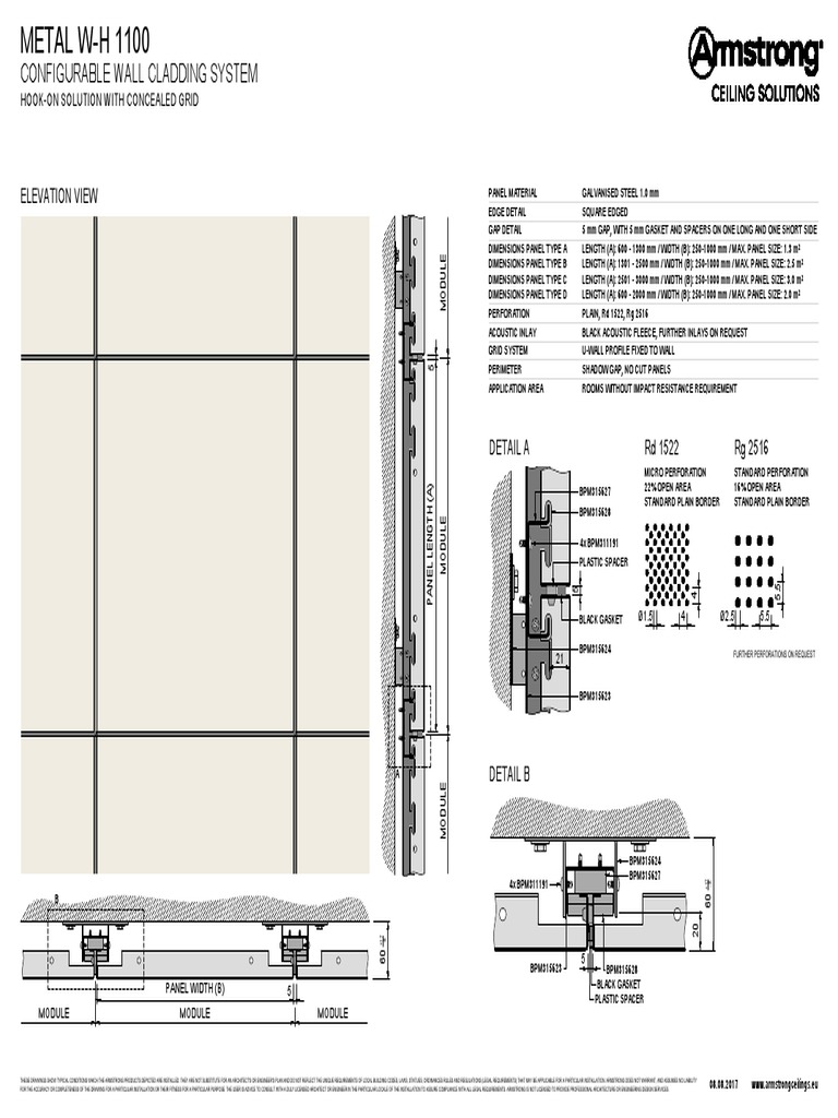 METAL W-H 1100: Configurable Wall Cladding System | PDF | Architect | Wall