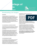 RCS Live Surgery Policy