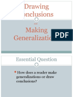 Drawing Conclusions and Making Generalizations PP