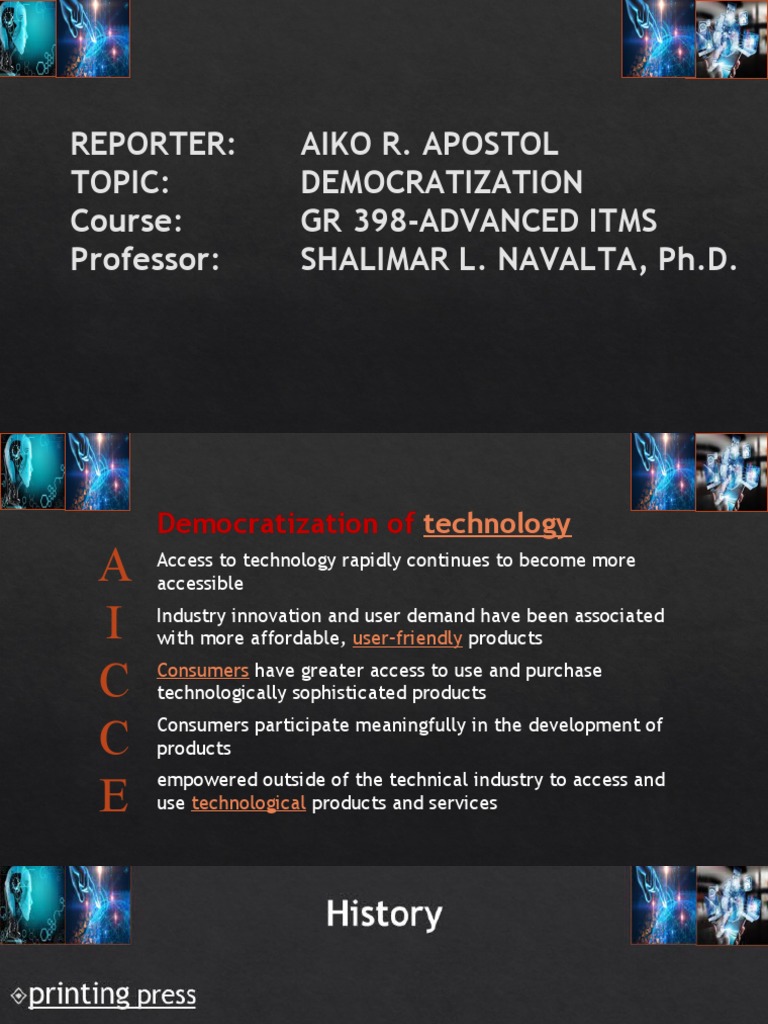Understanding Technology Democratization Pdf