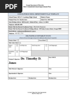 Dr. Timothy D. Jones: Title I Schoolwide/School Improvement Plan